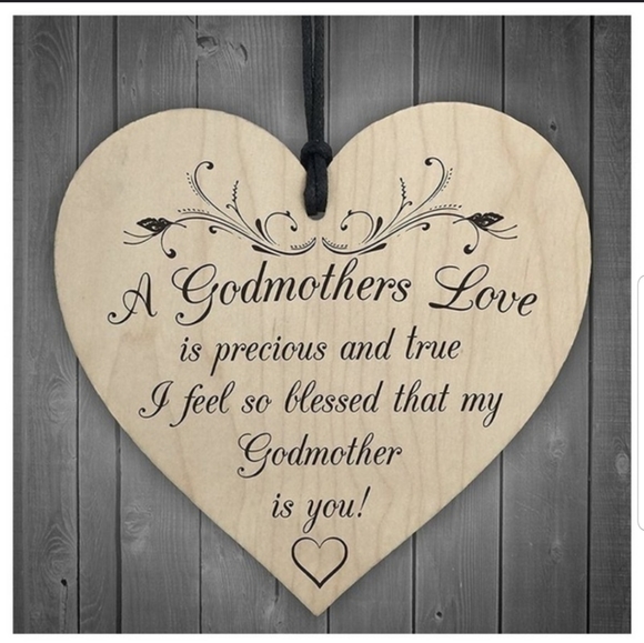 Other - Very nice Godmother wood hanging sign